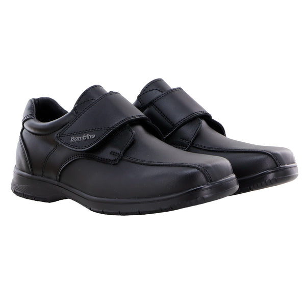Zapato Escolar Niño Bambino BA6404 Negro con Cierre de Velcro