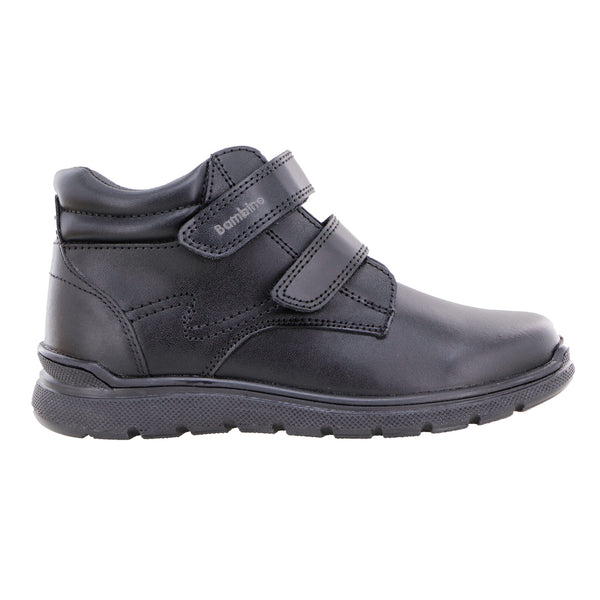 Zapato Escolar Alto Negro para Niño Bambino Ba6524 con Doble Ajuste de Contacto