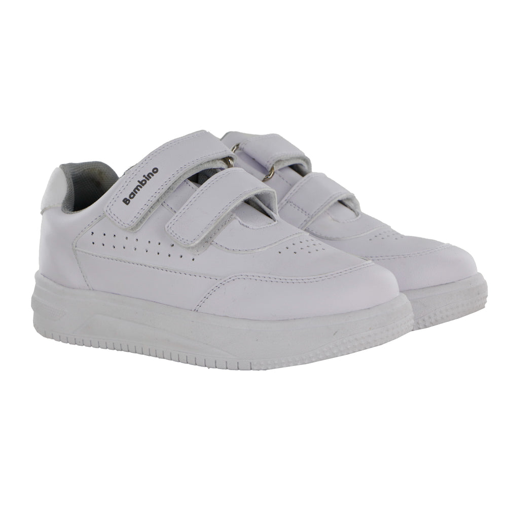 Tenis Escolar Bambino BA1109 Unisex Velcro Cómodos Duraderos