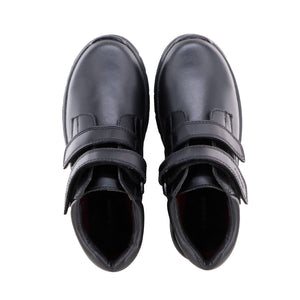 Zapato Escolar Alto Negro para Niño Bambino Ba6524 con Doble Ajuste de Contacto