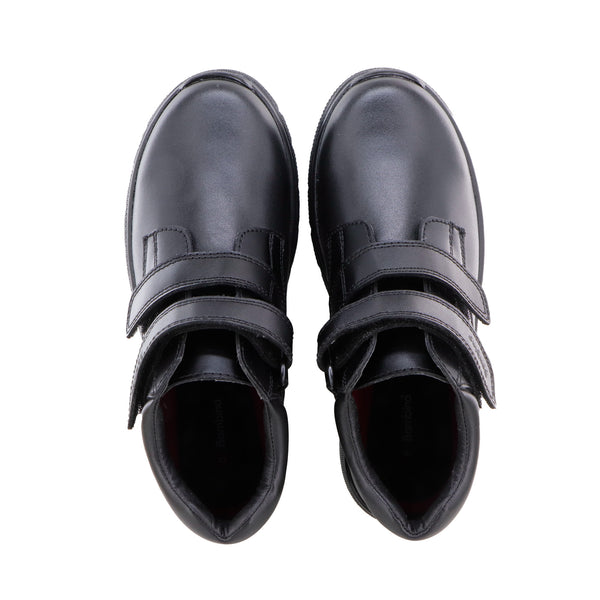 Zapato Escolar Alto Negro para Niño Bambino Ba6524 con Doble Ajuste de Contacto