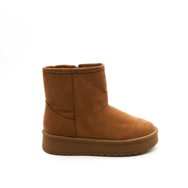 Bota Infantil Bambino BM6805 Camel con Cierre Lateral