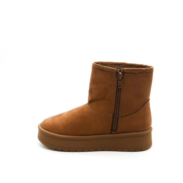 Bota Infantil Bambino BM6805 Camel con Cierre Lateral