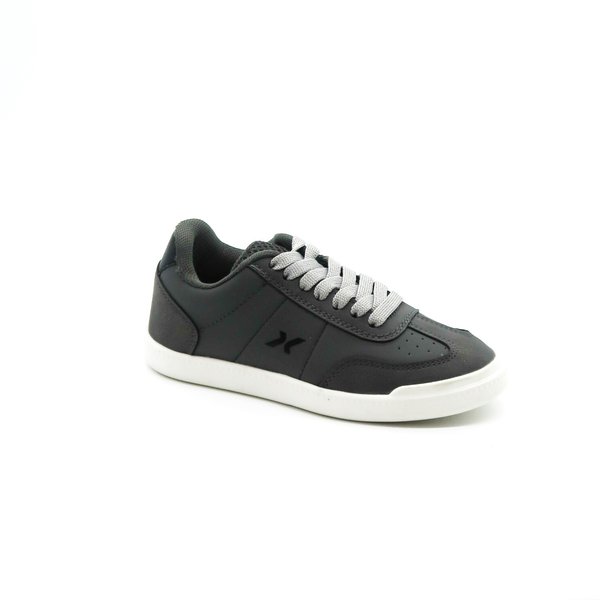 Tenis Casual Bambino BA6612 Gris con Agujetas Blancas