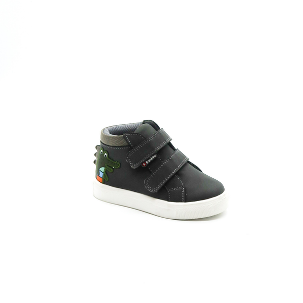 Tenis Bota para Niño Bambino BA1774 Gris con Cocodrilo