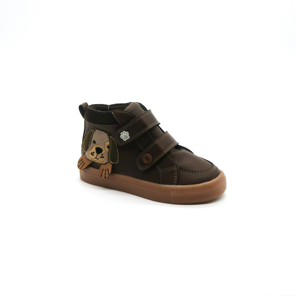 Tenis Bota Infantil Bambino BA1776 Moka con Perrito