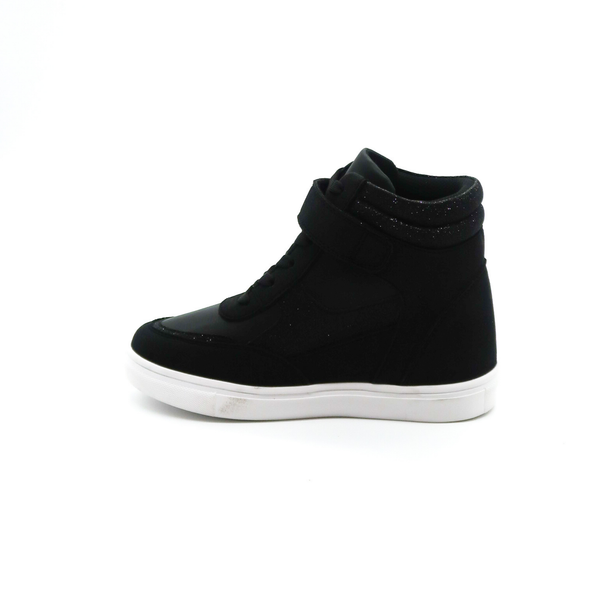 Tenis Bota para Niña Bambino BM1781 Negro con Brillo