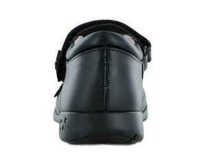 Zapato Escolar para Niña Bambino BM9062 Negro | Cómodo con Correa Ajustable