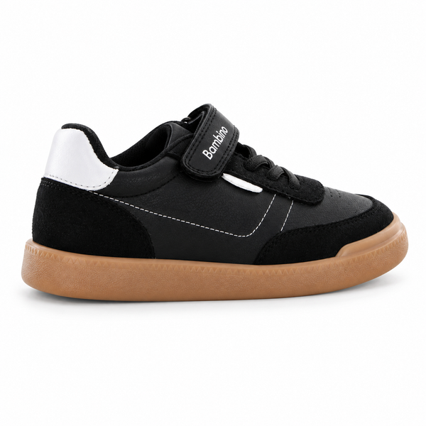 Tenis para Niño Bambino BA6605 Negro con Suela Caramelo