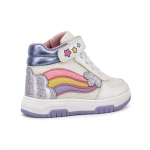 Tenis Bota para Niña Bambino BM7175 Blanco con Arcoíris