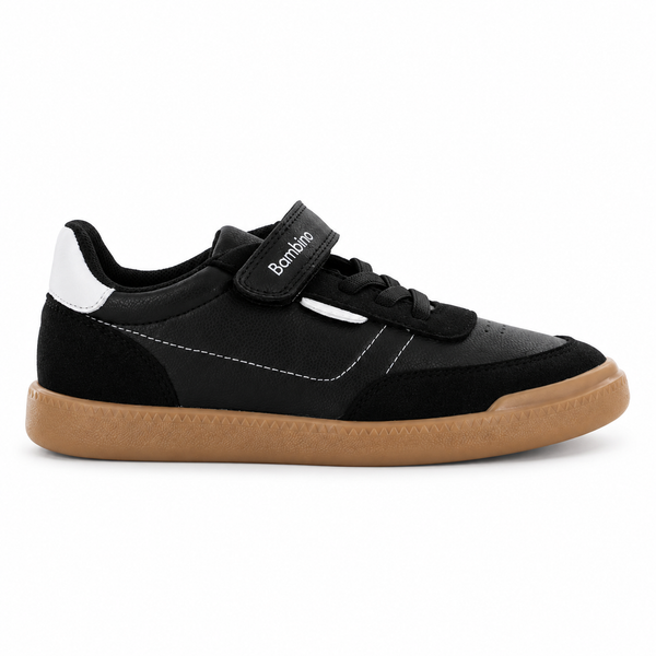 Tenis para Niño Bambino BA6605 Negro con Suela Caramelo
